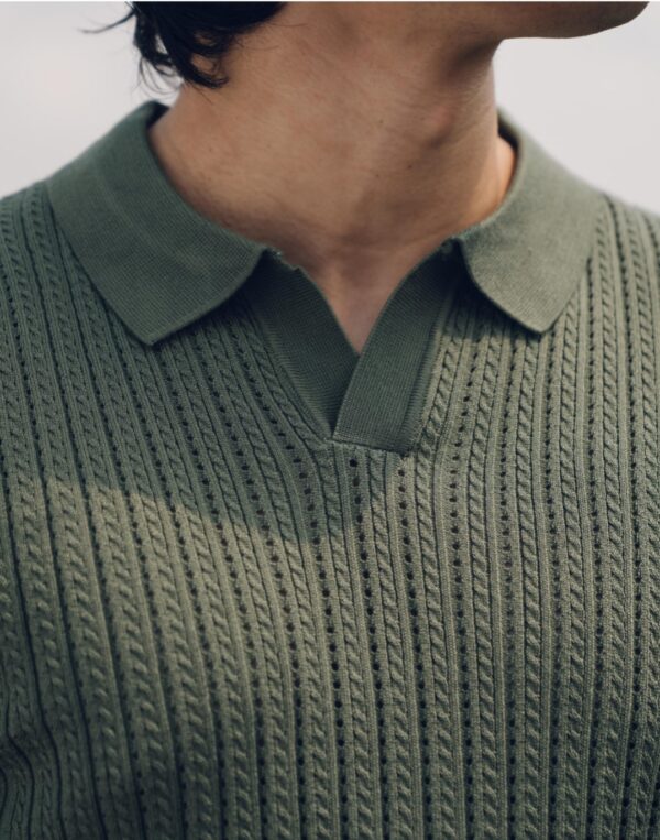 Johnny Collar Knitted Polo - Image 2