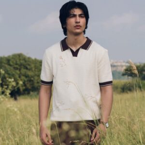 Johnny Collar Knitted Polo