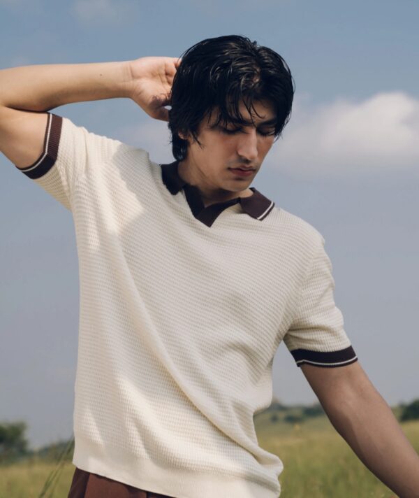 Johnny Collar Knitted Polo - Image 3