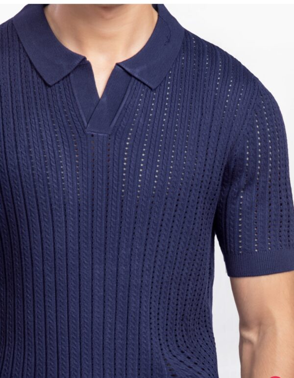 Johnny Collar Knitted Polo - Image 3