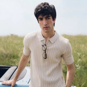 Johnny Collar Knitted Polo