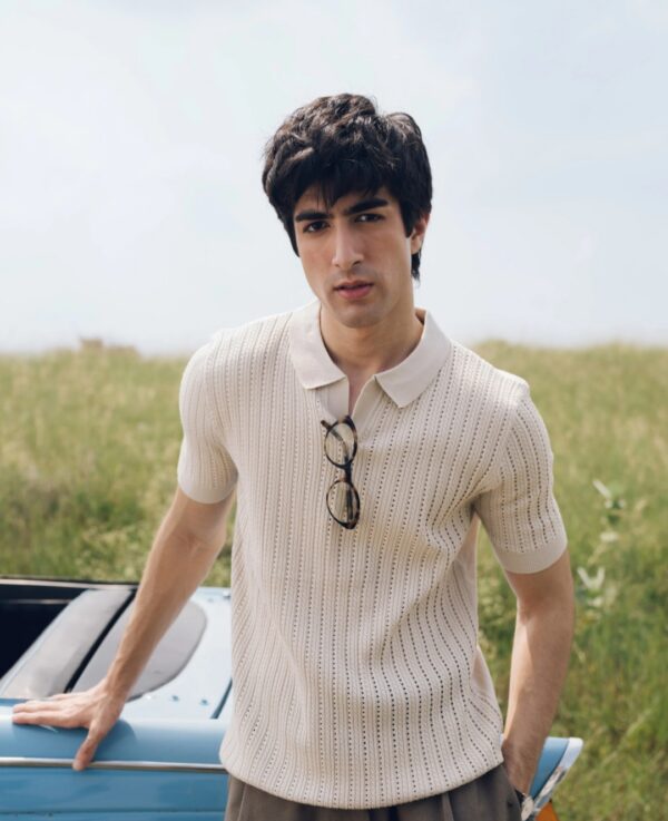 Johnny Collar Knitted Polo