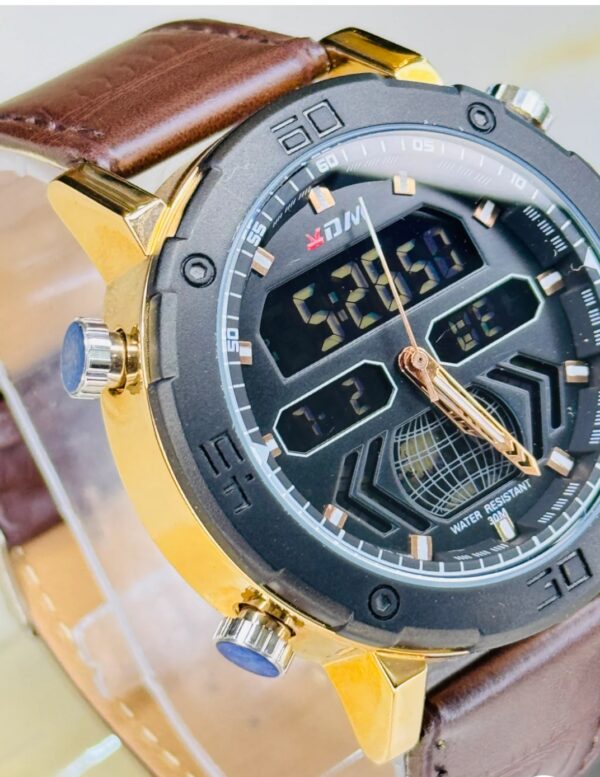XDM Brown Black Dual Time Watch