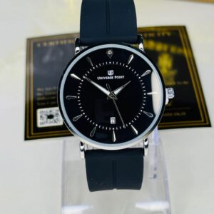 Black Silver Slim Watch